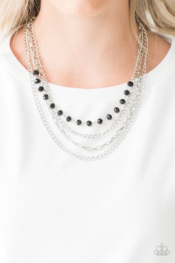 Paparazzi Accessories  - Extravagant Elegance - #N759 Peg - Black Necklace