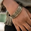 Paparazzi Accessories - Big Mash Up Fashion Fix Brass Bracelet October 2019