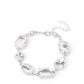 Paparazzi Accessories - Cosmic Treasure Chest - White Bracelet Fashion Fix March 2021