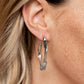 Paparazzi Accessories - Coveted Curves - Silver Earrings  Fashion Fix June 2021 #SS0621