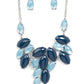 Paparazzi Accessories - Date Night Nouveau - Blue Necklace October Fashion Fix 2021 #GM1021