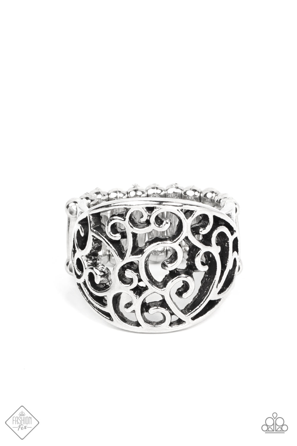 Paparazzi Accessories - Dreamy Date Night - Silver Ring - October Fashion Fix 2021 #GM1021