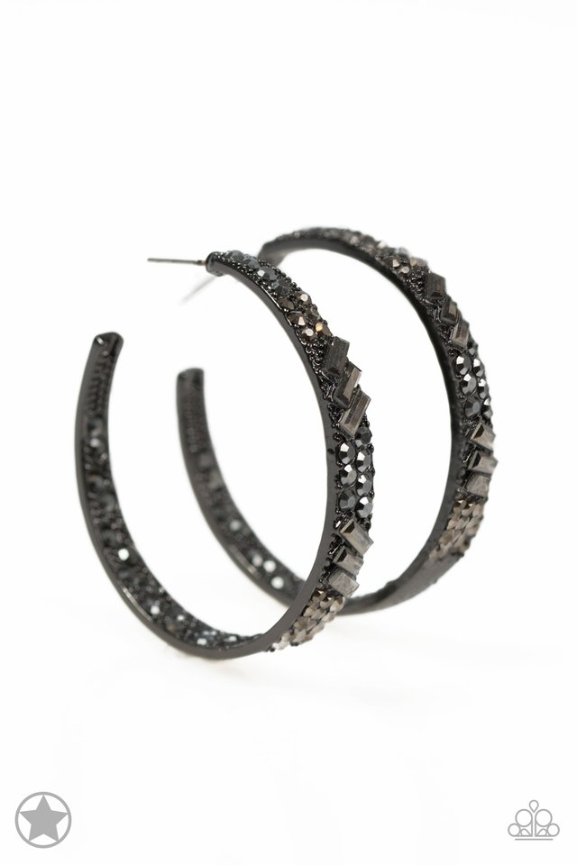 GLITZY By Association - Black Earrings - TheMasterCollection
