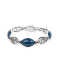 Paparazzi Accessories - Garden Rendezvous - Blue Bracelet October Fashion Fix 2021 #GM1021