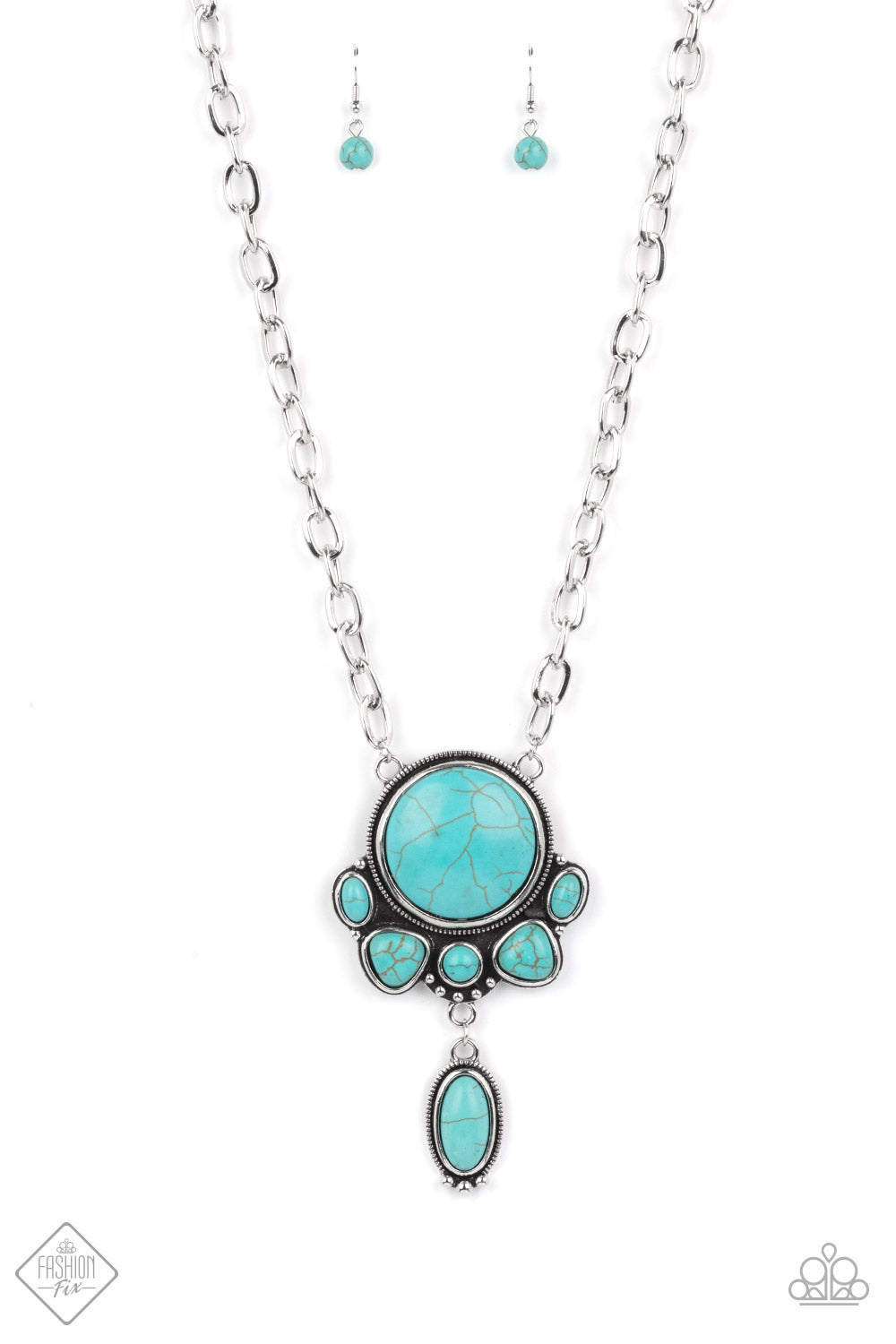 Paparazzi Accessories - Geographically Gorgeous - Blue Necklace  Fashion Fix March 2021