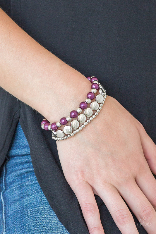 Girly Girl Glamour Purple Bracelet - TheMasterCollection