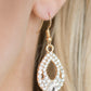Glam Crush Gold Earrings - TheMasterCollection