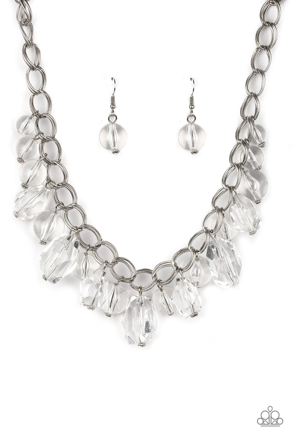 Paparazzi Accessories - Gorgeously Globetrotter - White Necklace - TheMasterCollection