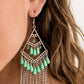 Paparazzi Accessories  - Trending Transcendence  #L23 Peg - Green Earrings
