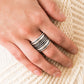 Paparazzi Accessories - Let it LAYER - Silver Ring Fashion Fix June 2020