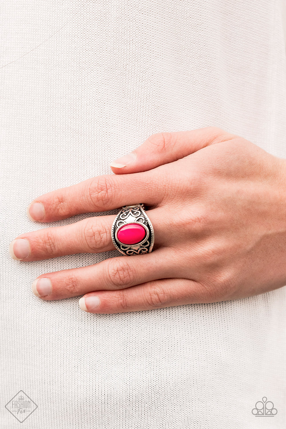 Paparazzi Accessories - Lets Take It From The POP Fashion Fix Pink Ring February 2020