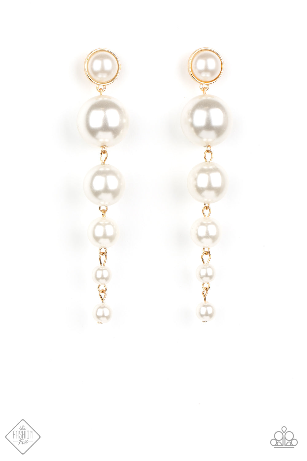 Paparazzi Accessories - Living a WEALTHY Lifestyle - Gold Earrings Fashion Fix October 2020