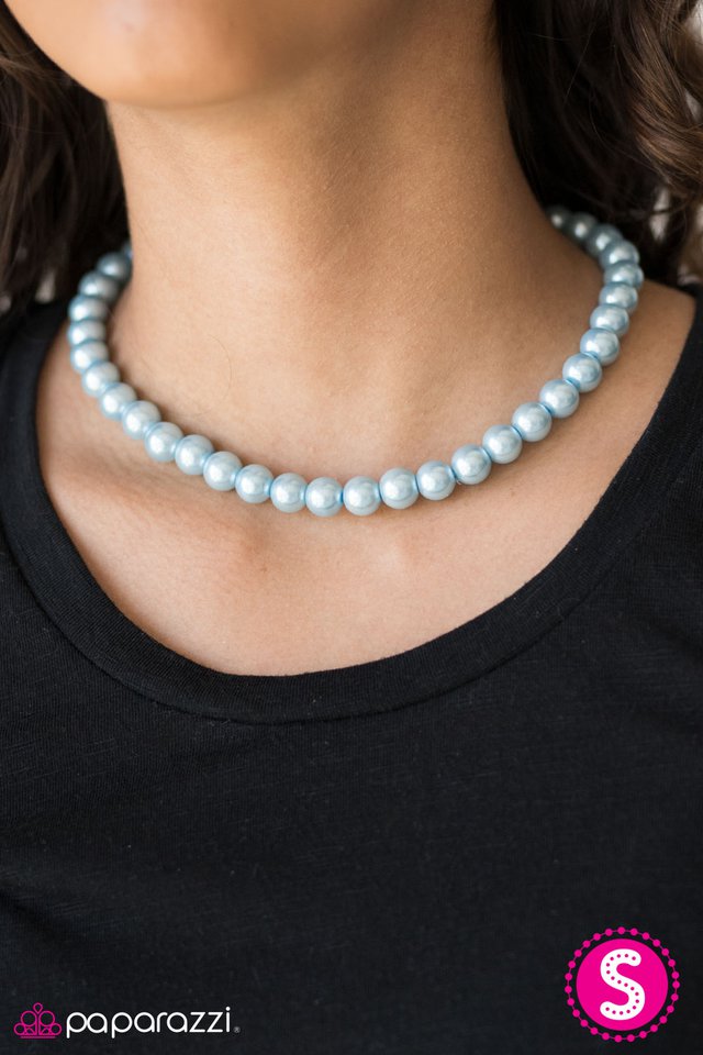Not Your Mamas Pearls - Blue Necklace - TheMasterCollection