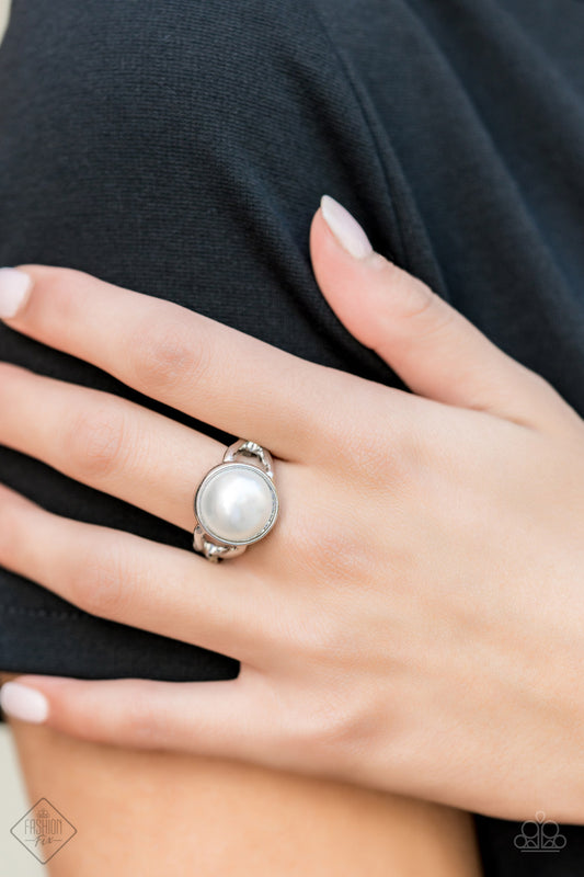 Pearl Powerhouse White Fashion Fix Ring July 2019 - TheMasterCollection
