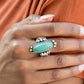 Paparazzi Accessories - Pioneer Paradise - Blue Ring Fashion Fix October 2020