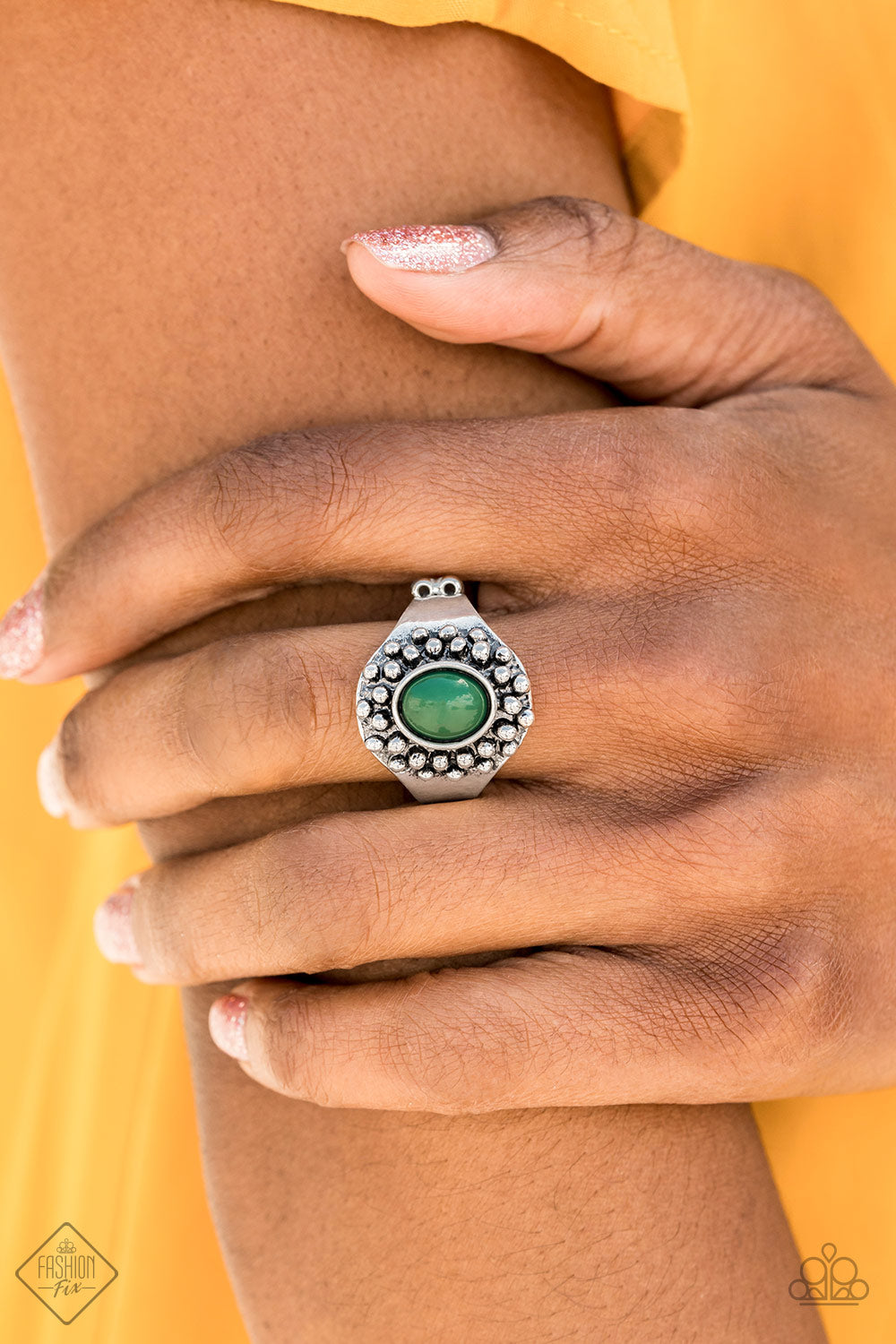 Please and Thank You Fashion Fix Green Ring September 2019 - TheMasterCollection