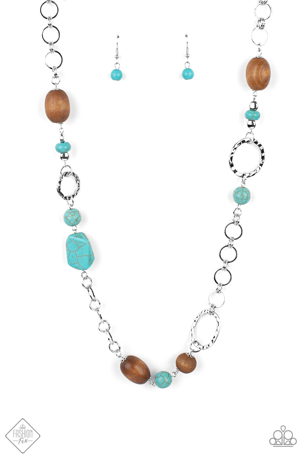 Paparazzi Accessories - Prairie Reserve - Blue Necklace  Fashion Fix June 2021 #SSF0621
