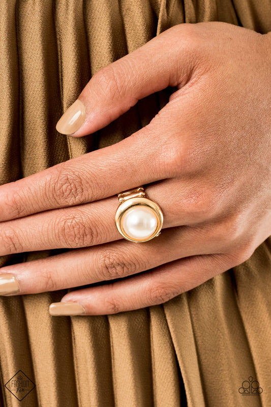 Paparazzi Accessories - Prim and PROSPER - Gold Ring Fashion Fix October 2020