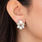 Paparazzi Accessories - Royal Reverie White Earrings Fashion Fix July 2021 #FFA0721