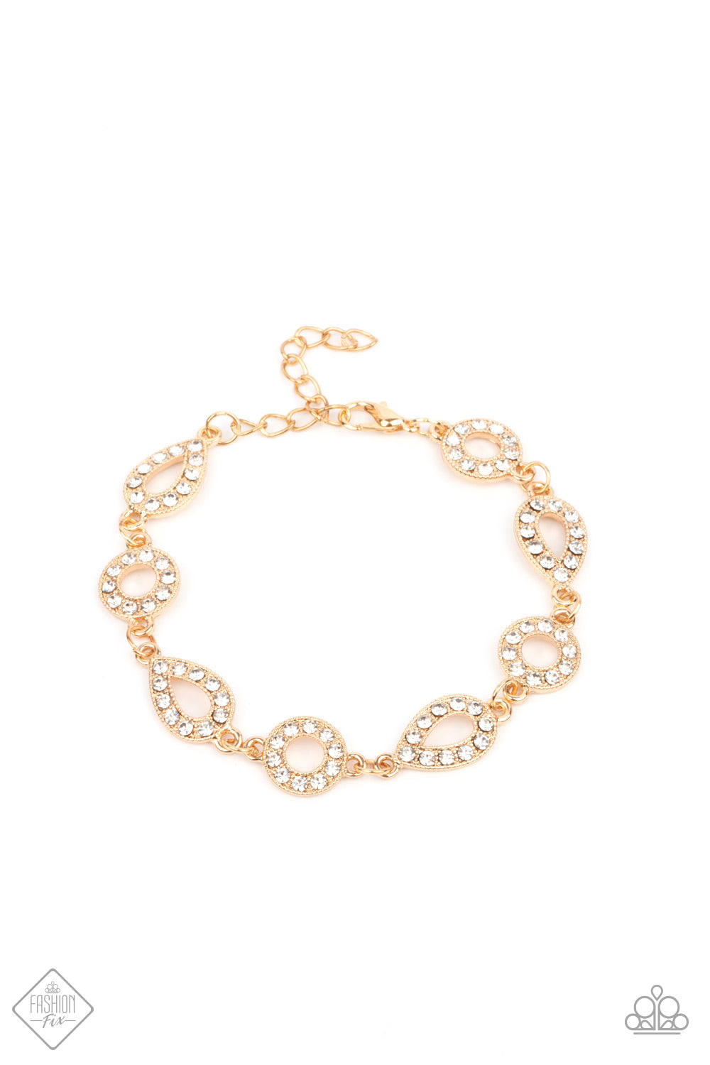 Paparazzi Accessories - Royally Refined - Gold Bracelet April Fashion Fix 2021