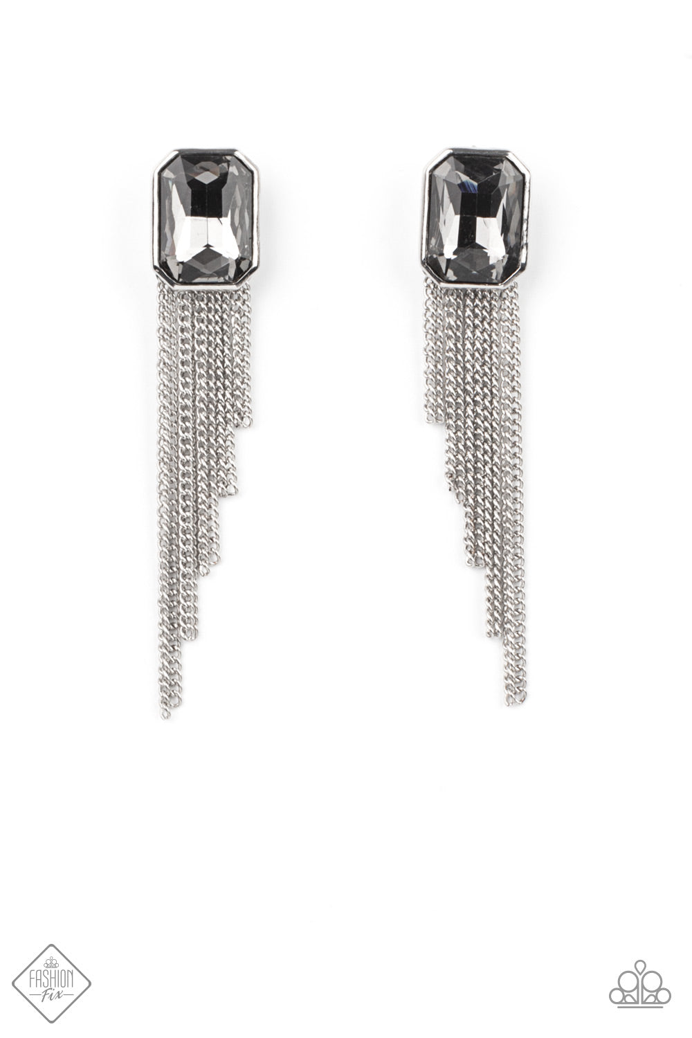Paparazzi Accessories - Save for a REIGNy Day - Silver Earrings