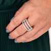 Paparazzi Accessories - Seeking Shimmer Fashion Fix White Ring December 2019