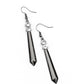 Paparazzi Accessories - ​Sparkle Stream Black Earring Fashion Fix May 2021 #MM0521