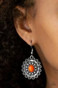 Summer Blooms - Orange Earrings - TheMasterCollection
