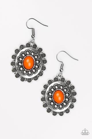 Summer Blooms - Orange Earrings - TheMasterCollection