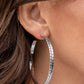 Paparazzi Accessories - TREAD All About It - Silver Earrings Fashion Fix February 2021