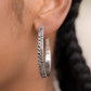 Paparazzi Accessories - Tick, Tick, Boom! - Silver Earrings March FASHION FIX 2022 #MM0322
