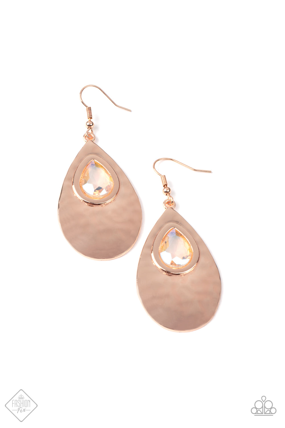 Paparazzi Accessories - Tranquil Trove - Rose Gold Earrings September Fashion Fix 2021 #GM0921