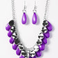 Paparazzi Accessories  - Tropical Storm #N302 Peg - Purple Necklace