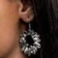 Paparazzi Accessories - Try as I DYNAMITE - Silver Earrings Fashion Fix October 2020