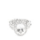 Paparazzi Accessories - Unstoppable Sparkle - White Ring Fashion Fix January 2021