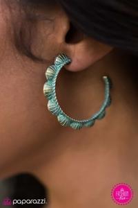 Paparazzi Accessories  - Bet Your Bell Bottoms #L19 - Green Earrings