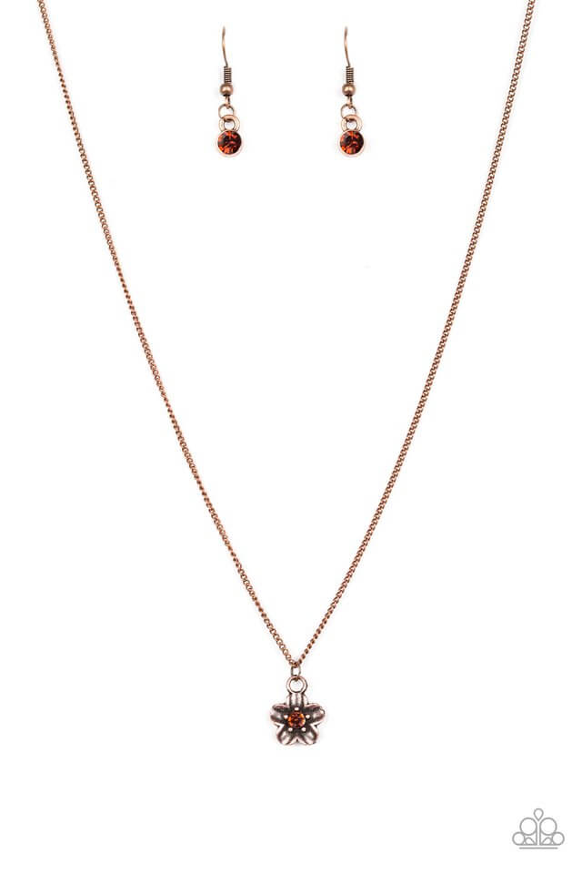 Boho Botanical Copper Necklace - TheMasterCollection