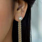 Paparazzi Accessories - Rebel Refinement #E46 Peg - Gold Earrings