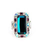 Paparazzi Accessories - Radiant Rhinestones - Blue Ring Life of the Party December 2022