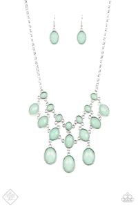 Paparazzi Accessories - Mermaid Marmalade - Green Necklace - TheMasterCollection