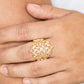 Paparazzi Accessories  - VICTORIAN VALOR #R720 - Gold Ring