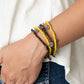 Paparazzi Accessories  - Woodnt Count It #B625 Drawer 3/1 - Yellow Bracelet