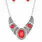 Paparazzi Accessories - Leave Your LANDMARK #N115 Box 2 - Red Necklace
