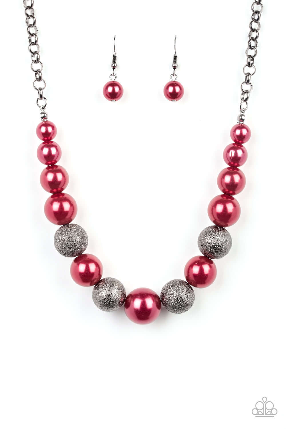 Paparazzi Accessories  - Color Me CEO #N607 Peg - Red Necklace