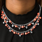 Paparazzi Accessories - Mardi Gras Glamour #N421 Peg - Orange Necklace