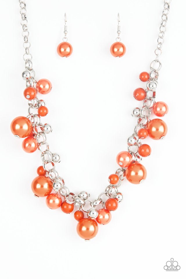 Paparazzi Accessories - The Upstater - Orange Necklace - TheMasterCollection
