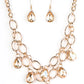 Paparazzi Accessories  - Show-Stopping Shimmer #N891 Box 9 - Gold Necklace