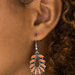 Paparazzi Accessories - Rainforest Romance #L10 - Orange Earrings