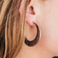 Paparazzi Accessories  - Sagebrush and Saddles #L61 - Copper Hoop Earring