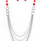 Paparazzi Accessories  - Vividly Vivid #L655 - Red Necklace